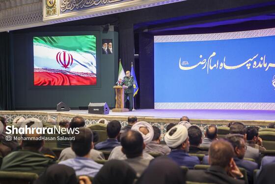 گزارش تصویری | مراسم تکریم و معارفه فرمانده سپاه امام رضا(ع)