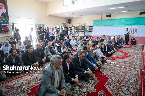 گزارش تصویری | بهره برداری از پل غربی سطح سوم تقاطع غیرهمسطح خیام مشهد