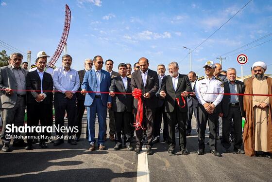 گزارش تصویری | بهره برداری از پل غربی سطح سوم تقاطع غیرهمسطح خیام مشهد