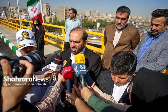 گزارش تصویری | بهره برداری از پل غربی سطح سوم تقاطع غیرهمسطح خیام مشهد
