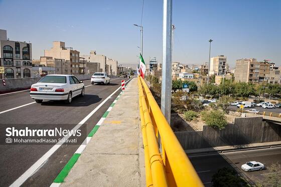 گزارش تصویری | بهره برداری از پل غربی سطح سوم تقاطع غیرهمسطح خیام مشهد