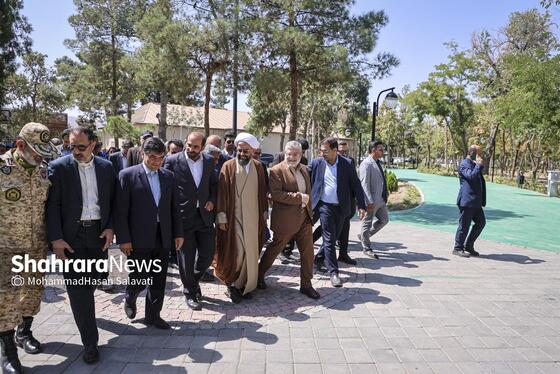 گزارش تصویری | مراسم بهره برداری از فاز یک بوستان جهانشهر مشهد