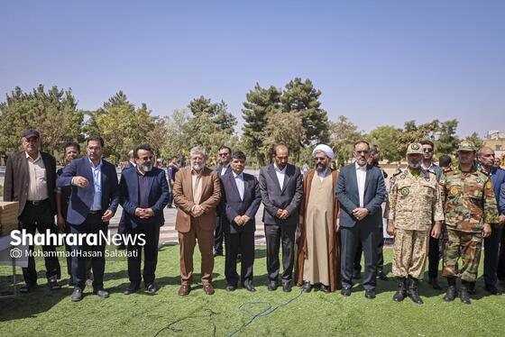 گزارش تصویری | مراسم بهره برداری از فاز یک بوستان جهانشهر مشهد