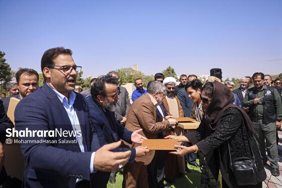 گزارش تصویری | مراسم بهره برداری از فاز یک بوستان جهانشهر مشهد