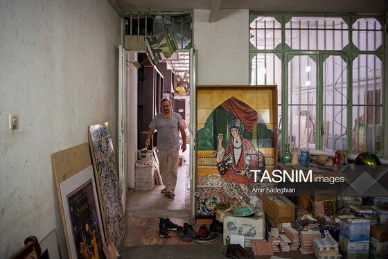 گزارش تصویری | کاشی هفت رنگ مکتب شیراز