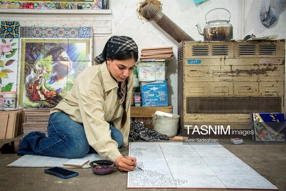 گزارش تصویری | کاشی هفت رنگ مکتب شیراز