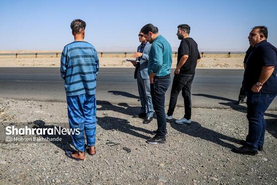 گزارش تصویری | بازسازی صحنه قتل در جاده سد کارده
