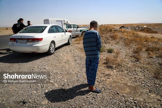 گزارش تصویری | بازسازی صحنه قتل در جاده سد کارده