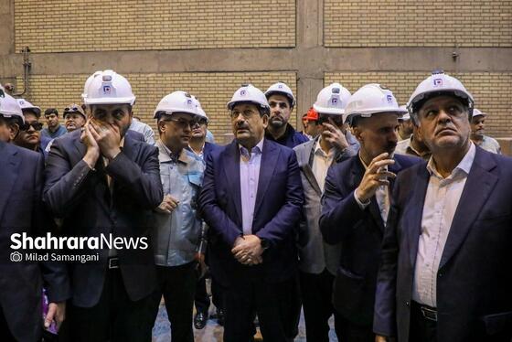 گزارش تصویری | بازدید وزیر صمت از کارخانه فولاد نیشابور