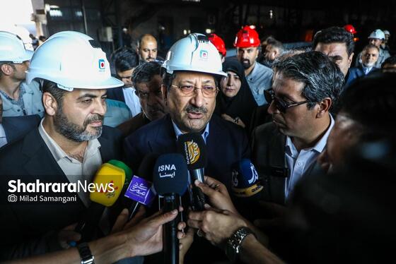 گزارش تصویری | بازدید وزیر صمت از کارخانه فولاد نیشابور