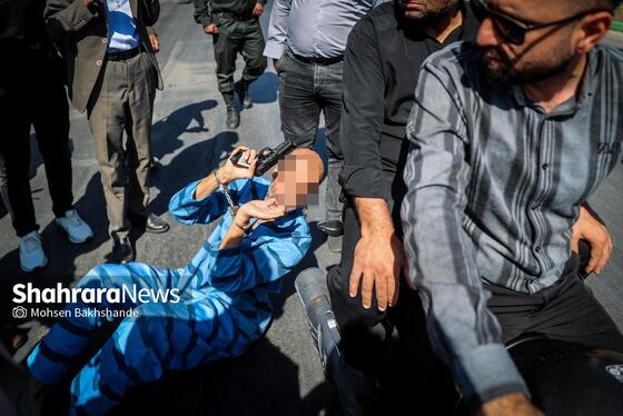 گزارش تصویری | صحنه شهادت ۲ بسیجی در مشهد بازسازی شد