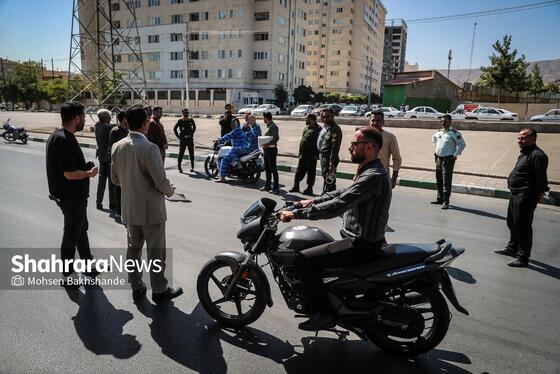 گزارش تصویری | صحنه شهادت ۲ بسیجی در مشهد بازسازی شد