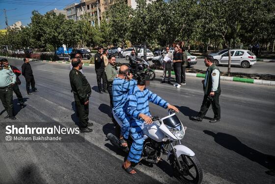 گزارش تصویری | صحنه شهادت ۲ بسیجی در مشهد بازسازی شد