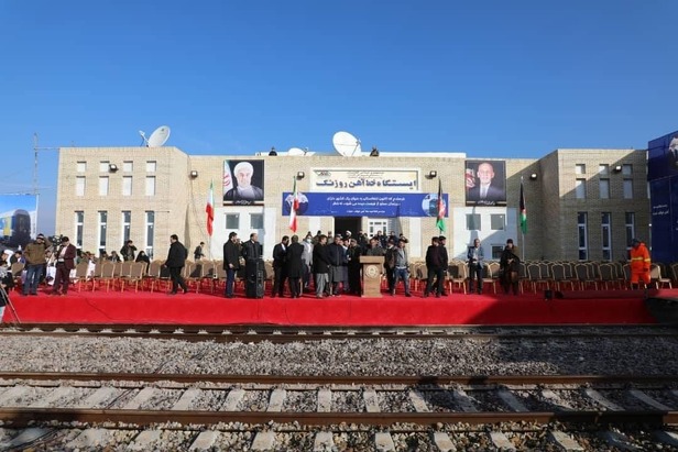 مراسم افتتاح راه آهن خواف هرات
