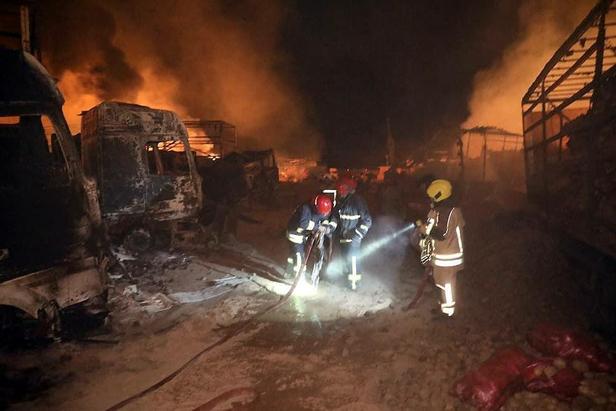 آتش سوزی در اسلام قلعه افغانستان