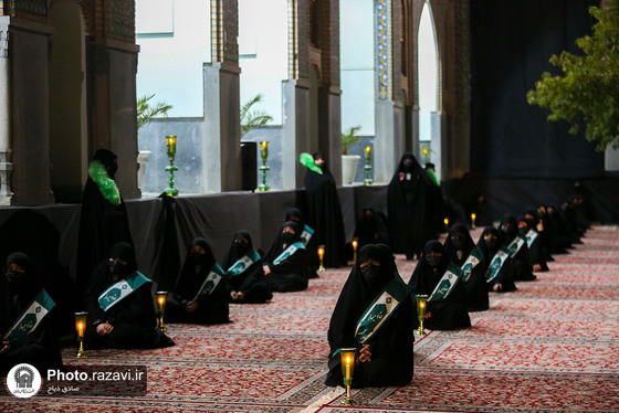 مراسم شام غریبان در حرم مطهر رضوی 