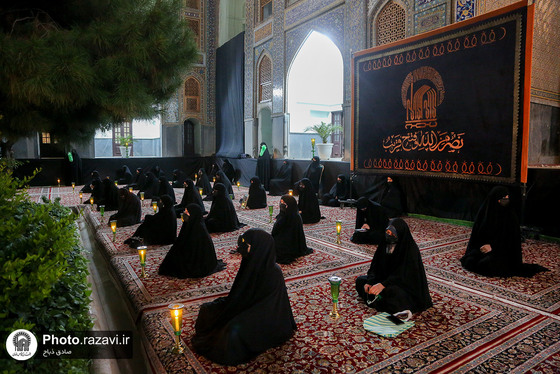 مراسم شام غریبان در حرم مطهر رضوی 