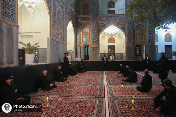 مراسم شام غریبان در حرم مطهر رضوی 