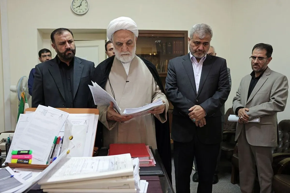 بازدید و سرکشی رئیس دستگاه قضا از مجتمع قضایی جرائم اقتصادی تهران