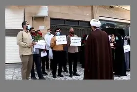 اهدای گل به کنسولگری افغانستان در زاهدان + فیلم