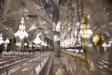 عکس| سفره افطار در حرم مطهر رضوی در شب میلاد امام حسن مجتبی(ع)