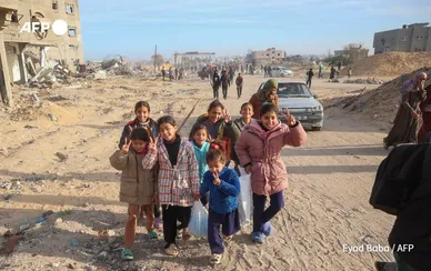 گزارش تصویری | بازگشت فلسطینی‌ها به نوار غزه پس از آتش‌بس