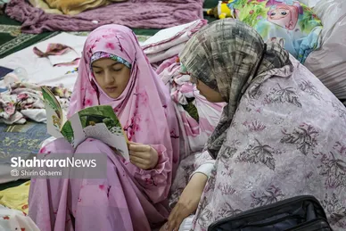 گزارش تصویری | اعتکاف مادر و فرزندی در مشهد