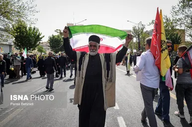 گزارش تصویری | مراسم تشییع پیکر شهدای اقتدار در تهران (۷ تیر ۱۴۰۴)