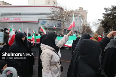 گزارش تصویری حضور باشکوه مردم مشهد در راهپیمایی ۲۲ بهمن