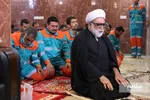 دیدار تولیت آستان قدس رضوی در نجف با پاکبان‌های مشهدی