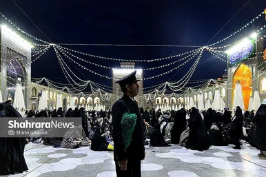گزارش تصویری | حال و هوای حرم مطهر رضوی در شب عید سعید غدیر خم