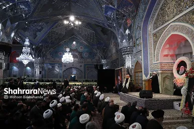 گزارش تصویری | مراسم چهلمین روز شهادت رهبر شهید انقلاب اسلامی در حرم مطهر رضوی