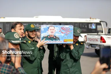 گزارش تصویری | تشییع پیکر سردار شهید نیلفروشان در مشهد