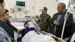 استاندار سیستان و بلوچستان از مجروحان حمله هوایی آسایشگاه سربازان در بمپور عیادت کرد + عکس و فیلم