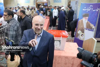 شرکت رئیس مجلس در مرحله دوم انتخابات چهاردهمین دوره ریاست‌جمهوری