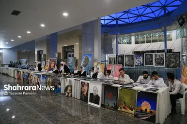 نمایشگاه نقاشی نوبهار در گلشهر مشهد افتتاح شد