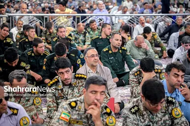 مراسم بزرگداشت هفتمین روز شهادت شهدای خدمت در حرم مطهر رضوی