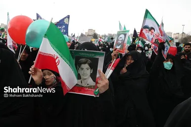 گزارش تصویری حضور باشکوه مردم مشهد در راهپیمایی ۲۲ بهمن