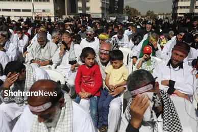 مراسم استقبال کاروان پیاده انصار الحسین (ع)