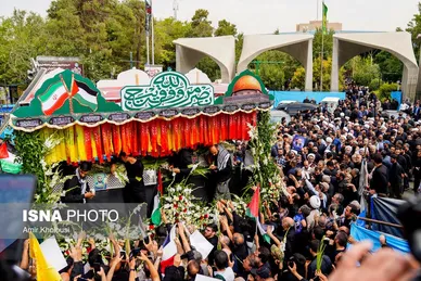 عکس‌هایی از مراسم تشییع پیکر شهید اسماعیل هنیه در تهران - ۱