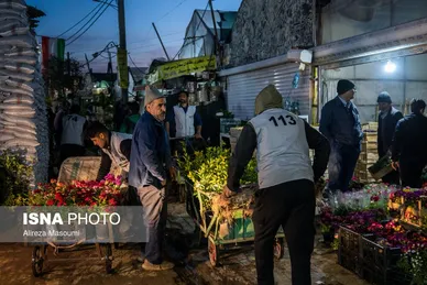 بازار گل محلاتی تهران در آستانه سال نو
