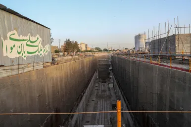 عملیات انتقال دستگاه TBM حفاری قطار شهری
