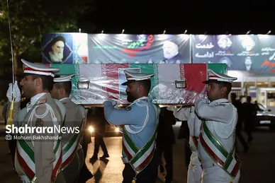 عکس‌های استقبال از پیکر شهید امیر عبداللهیان در مشهد (۳ خرداد ۱۴۰۳)