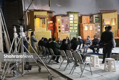 گزارش تصویری | بازدید شهردار مشهد از پشت‌صحنه فیلم سینمایی «کاکا لوتی»