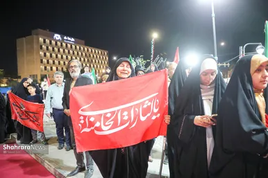 گزارش تصویری | وداع با پیکر سردار شهید حسین ظریفی در دویست‌ودهمین شب اجتماع مشهدی‌ها