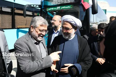 گزارش تصویری |رونمایی از ۲۵ دستگاه اتوبوس جدید و بازسازی شده سازمان اتوبوسرانی مشهد
