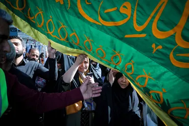 مراسم استقبال کاروان پیاده انصار الحسین (ع)