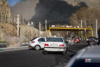 گزارش تصویری | حمله دشمن آمریکایی- صهیونی به پل B۱ کرج