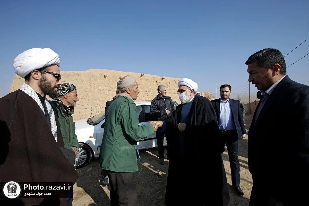 حضور تولیت آستان قدس رضوی در روستای 
