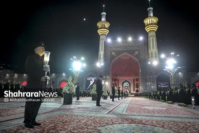 گزارش تصویری | آئین سنتی خطبه خوانی شب عاشورا در حرم مطهر رضوی